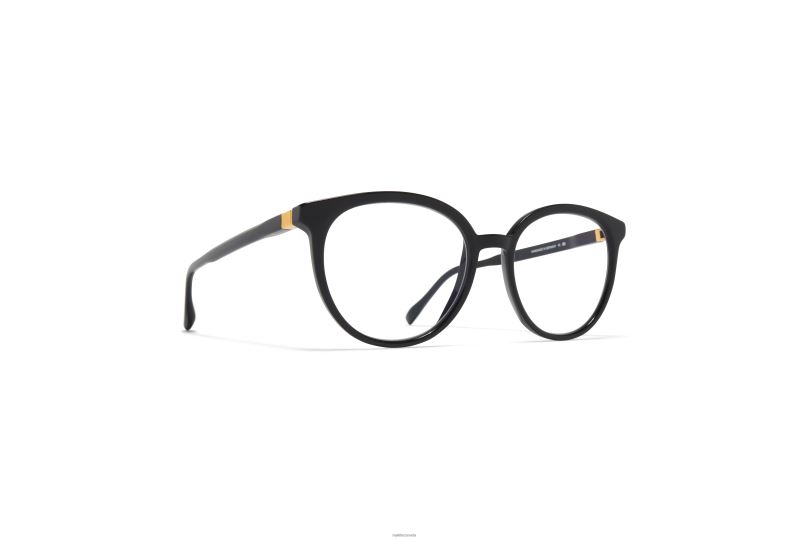 AYANMYKITA Frame: C132 Black/Silk Gold B260B711 Acetate