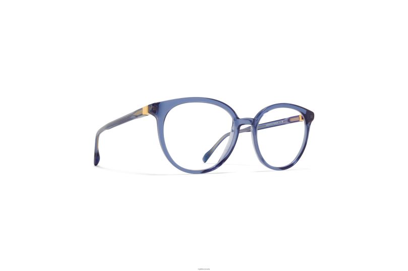 AYANMYKITA Frame: C166 Deep Ocean/Silk Gold B260B715 Acetate