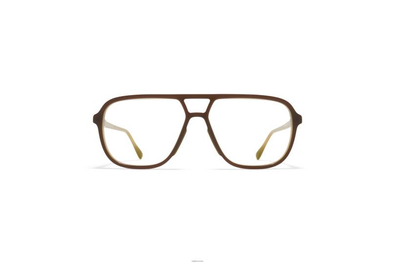 KAMIMYKITA Frame: C167 Green Dark Brown/Silk Gol B260B282 Acetate