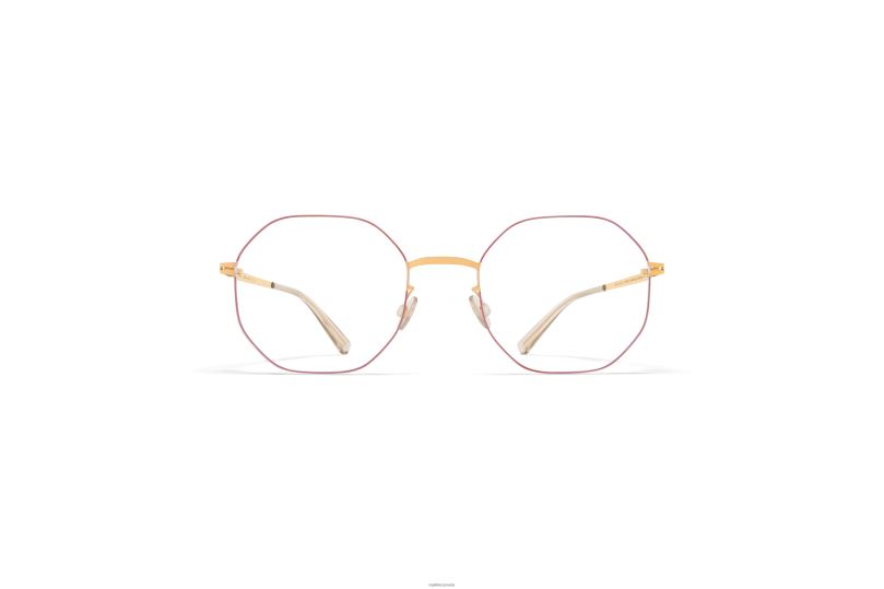 KAORIMYKITA Frame: Gold/Coral Red B260B568 Lessrim