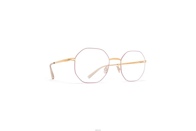 KAORIMYKITA Frame: Gold/Coral Red B260B568 Lessrim