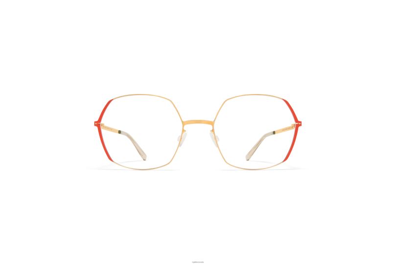 MAJVIMYKITA Frame: Glossy Gold/Daylily Orange B260B412 Lite