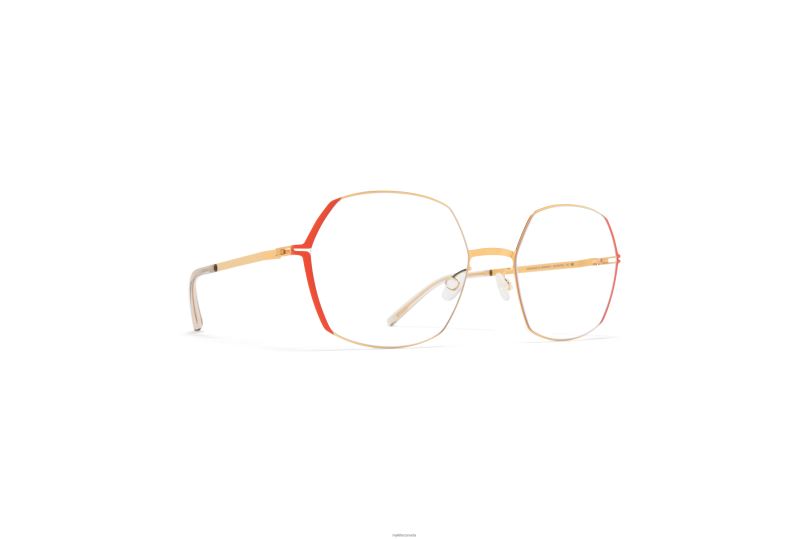 MAJVIMYKITA Frame: Glossy Gold/Daylily Orange B260B412 Lite