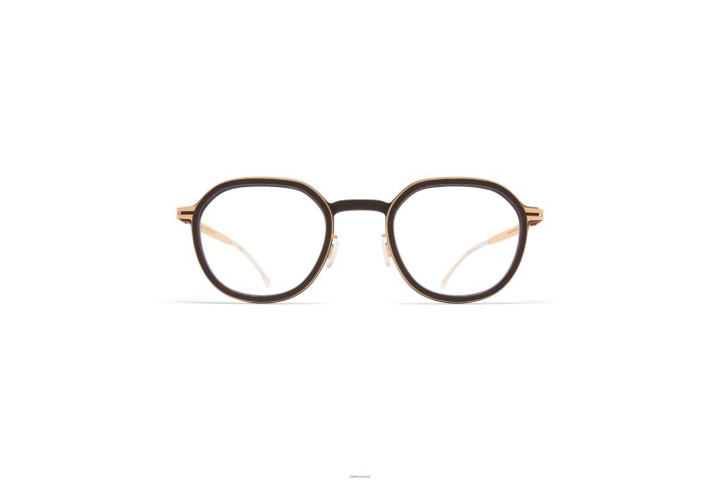 BIRCHMYKITA Frame: MH8 Ebony Brown/Champagne Gold B260B704 Mylon