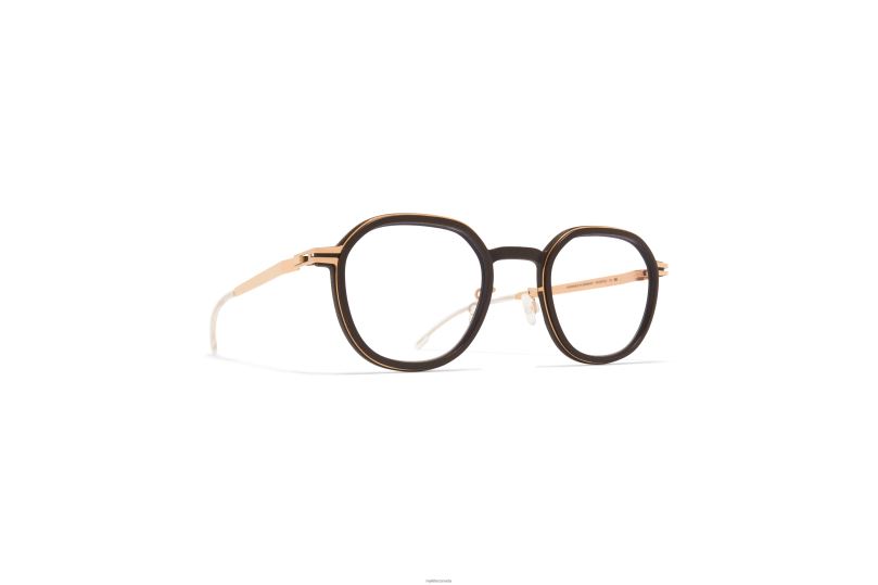 BIRCHMYKITA Frame: MH8 Ebony Brown/Champagne Gold B260B704 Mylon