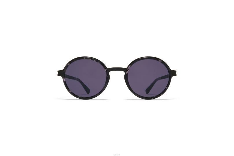 DAYOMYKITA Frame: A50 Black/Black Havana|Lens: Cool Grey Solid B260B184 Acetate