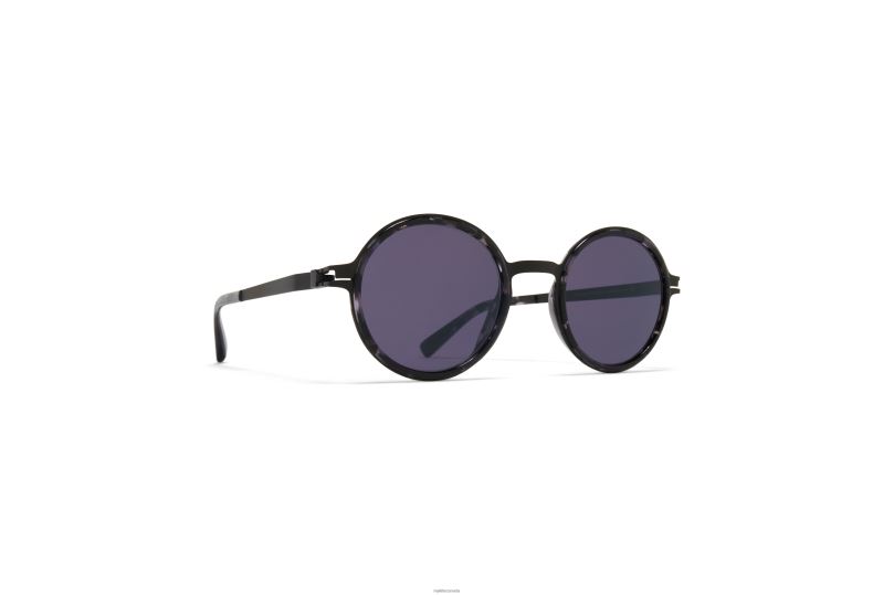 DAYOMYKITA Frame: A50 Black/Black Havana|Lens: Cool Grey Solid B260B184 Acetate