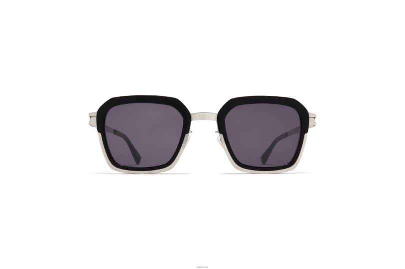 MISTYMYKITA Frame: A81 Shiny Silver/Black|Lens: Cool Grey Solid B260B231 Acetate