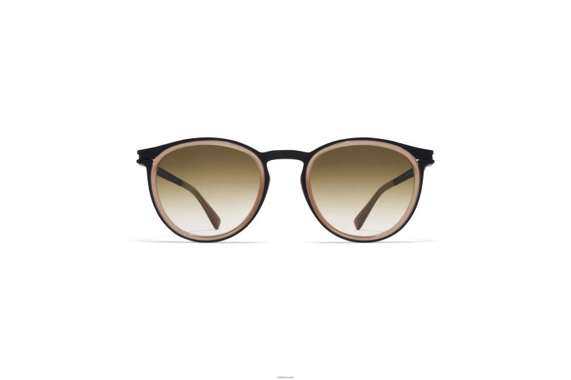 SIWAMYKITA Frame: A70 Black/Taupe|Lens: Raw Brown Gradient B260B234 Acetate