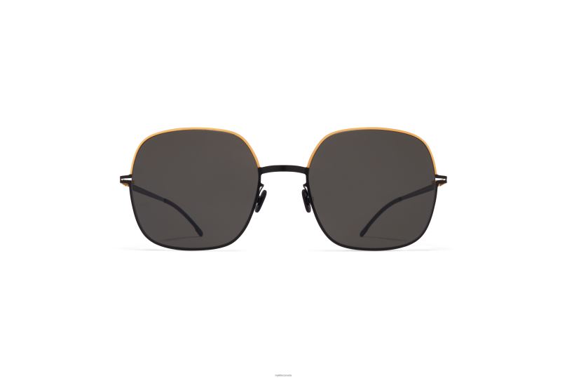 MAGDAMYKITA Frame: Gold/Jet Black|Lens: Dark Grey Solid B260B110 Decades