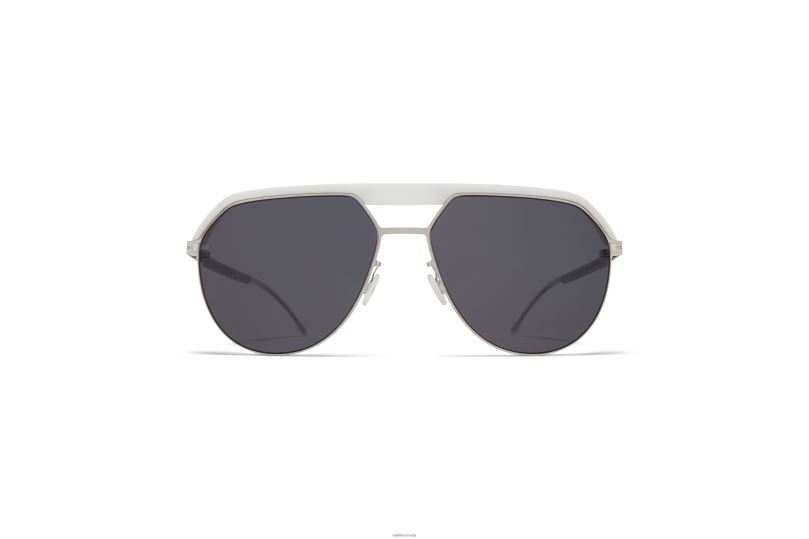 ML02MYKITA Frame: MH52 Signal White/Shiny Silver|Lens: Leica Black Solid B260B65 Leica