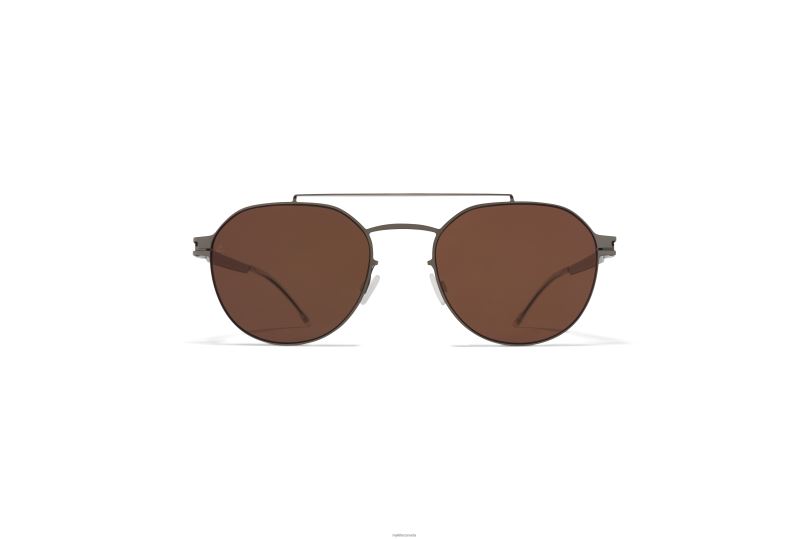 ML04MYKITA Frame: Shiny Graphite/Safari Green|Lens: Leica Brown Polarised B260B72 Leica