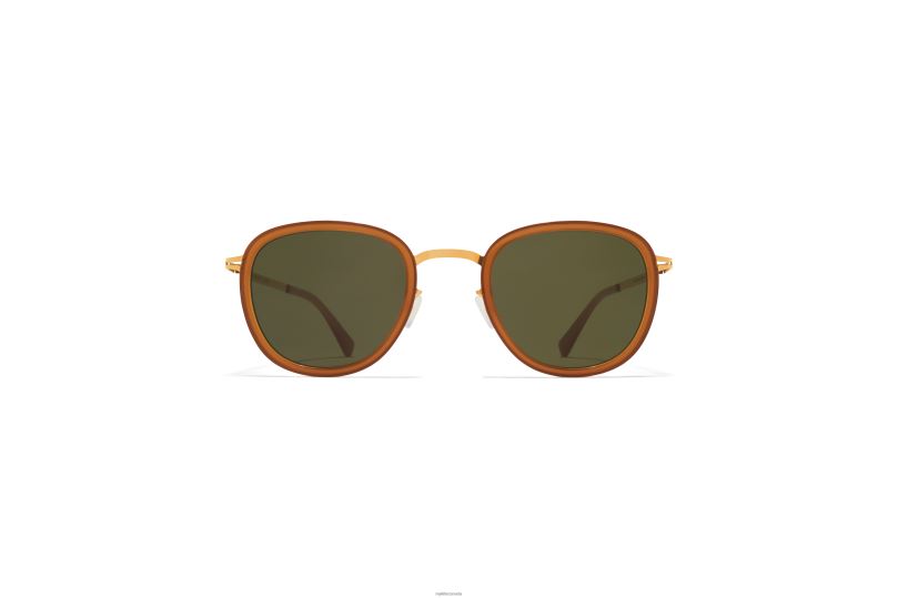 HELMIMYKITA Frame: A56 Glossy Gold/Brown Dark Bro|Lens: Raw Green Solid B260B196 Lite