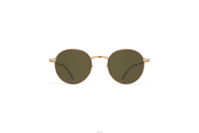 NISMYKITA Frame: Champagne Gold/Black|Lens: Raw Green Solid B260B210 Lite