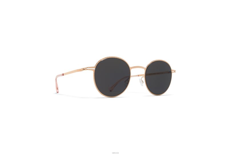 NISMYKITA Frame: Champagne Gold|Lens: Dark Grey Solid B260B207 Lite