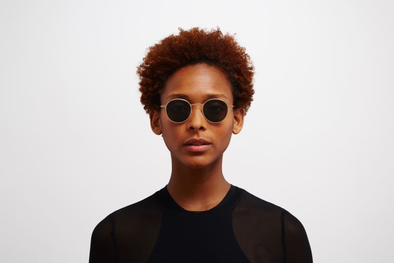 NISMYKITA Frame: Champagne Gold|Lens: Dark Grey Solid B260B207 Lite