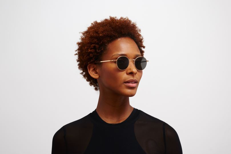 NISMYKITA Frame: Champagne Gold|Lens: Dark Grey Solid B260B207 Lite