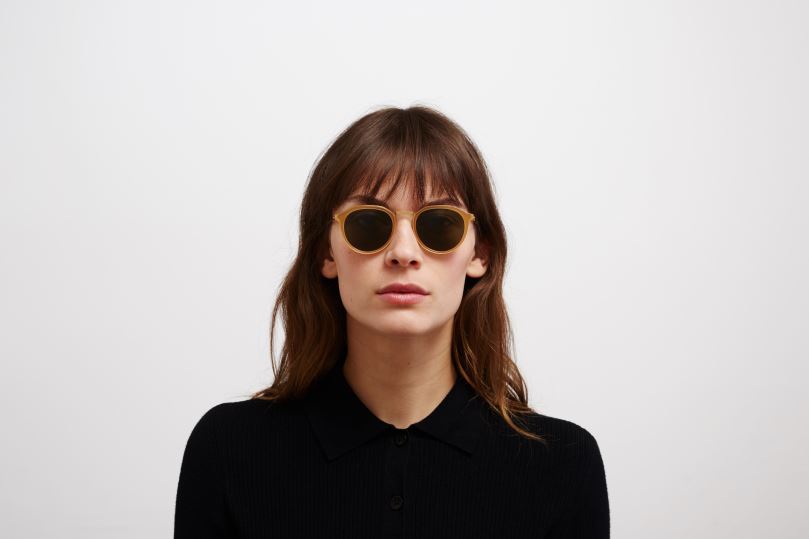 PAULSONMYKITA Frame: A56 Glossy Gold/Brown Dark Bro|Lens: Raw Green Solid B260B215 Lite