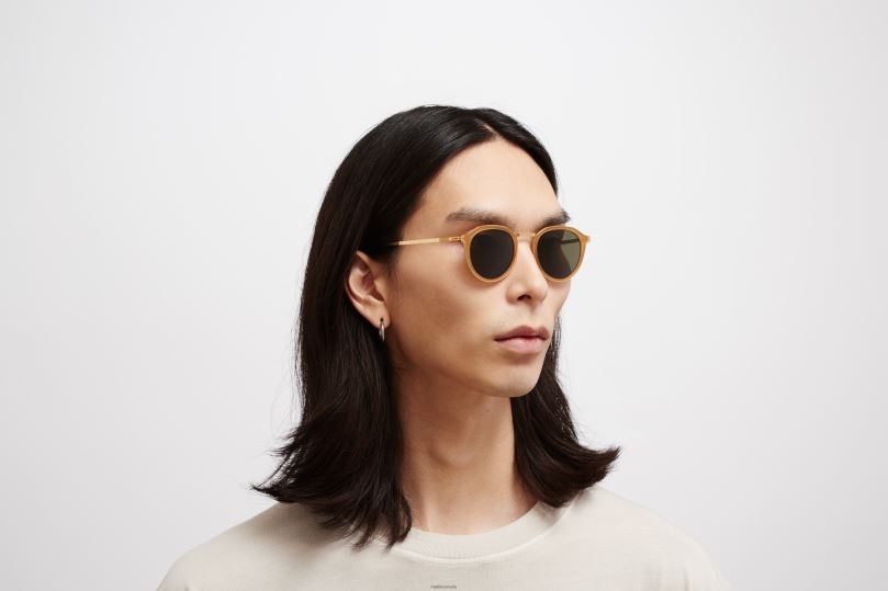 PAULSONMYKITA Frame: A56 Glossy Gold/Brown Dark Bro|Lens: Raw Green Solid B260B215 Lite