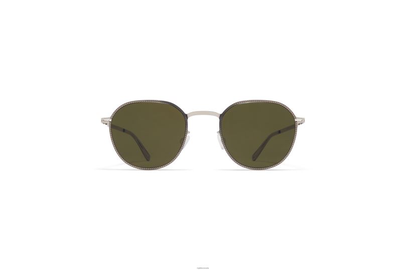 TALVIMYKITA Frame: Silver/Black|Lens: Raw Green Solid B260B220 Lite