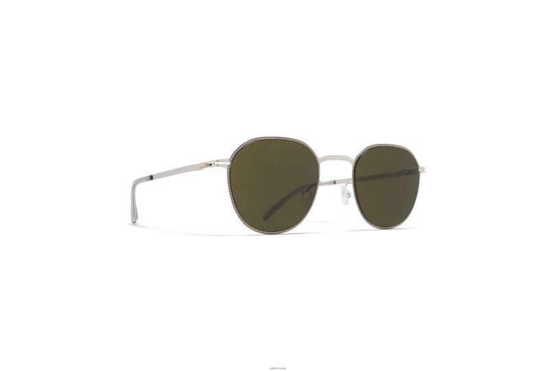 TALVIMYKITA Frame: Silver/Black|Lens: Raw Green Solid B260B220 Lite