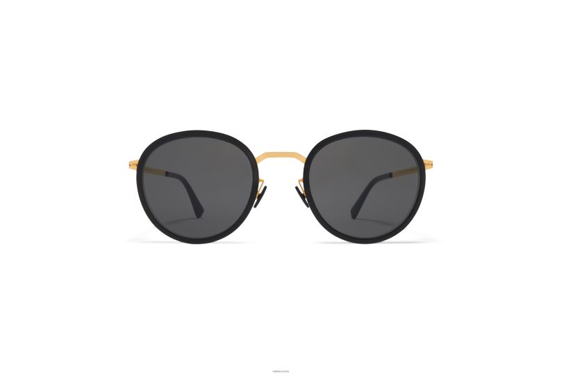 TUVAMYKITA Frame: A15 Glossy Gold/Black|Lens: Dark Grey Solid B260B222 Lite