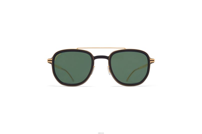 ALDERMYKITA Frame: MH7 Pitch Black/Glossy Gold|Lens: Polarized Pro Green 15 B260B46 Mylon