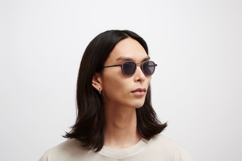 FIRMYKITA Frame: MH63 Cashmere Grey/Black|Lens: Polarized Pro Hi-Con Grey B260B142 Mylon