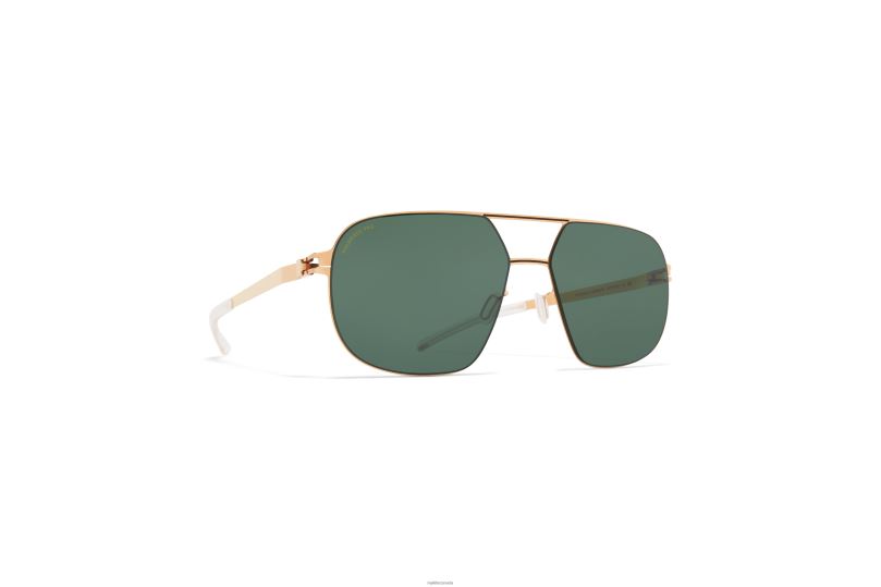 ANGUSMYKITA Frame: Champagne Gold/Black|Lens: Polarized Pro Green 15 B260B3 No1